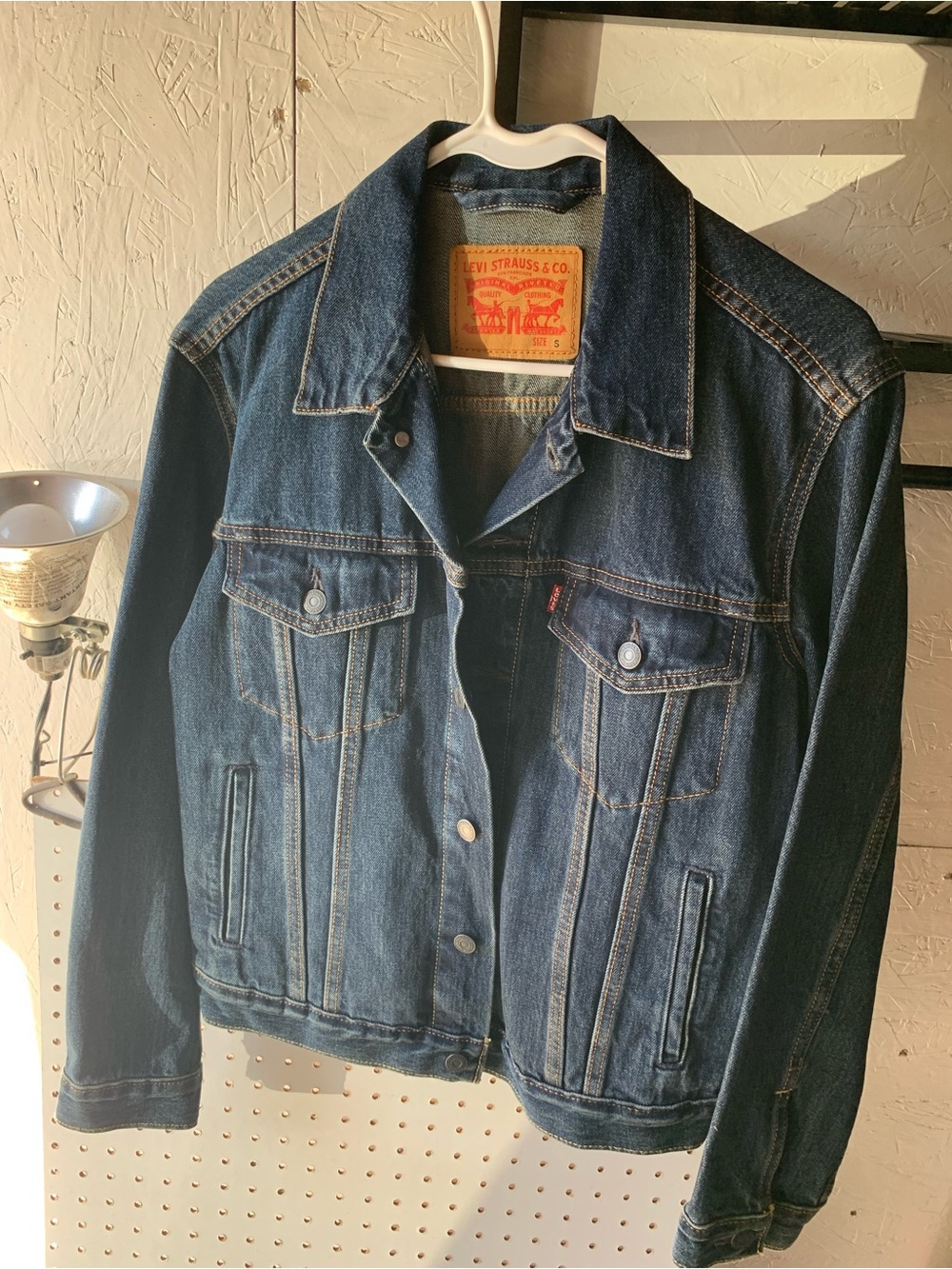 Levi's Dark Blue Denim Jacket with Chest Pockets